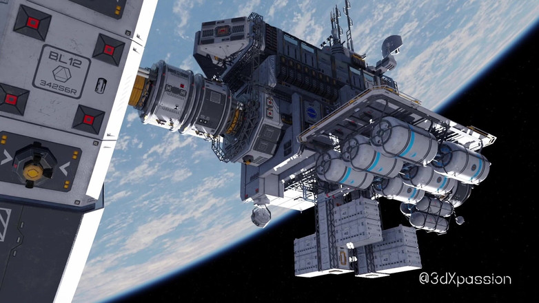 3dxpassion: ネクサス3軌道メタ。セクシーなブロンドと宇宙ステーションでの3Dアニメーションファック