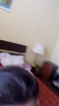 Sexy Babe Strips Naked and Starts to Suck Mature Man with Thick Cock