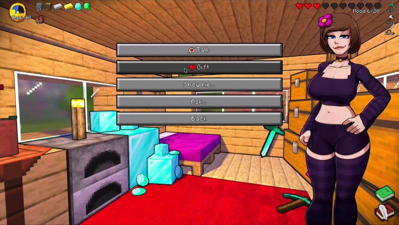 Alita: Hornycraft Minecraft parody - Steve riceve un salivoso pompino deepthroat da...