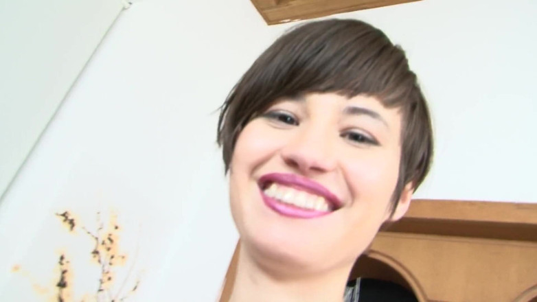 European fresh porn: Pretty Asian teen with knee-high stockings assfucked on the sofa