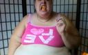 Ms Kitty Delgato: White trash wife smoking and stuffing my face while telling...