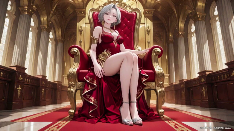 Tay Swift X: Silver Queen on the Golden Throne! Red Silk, Lazy Gaze,...