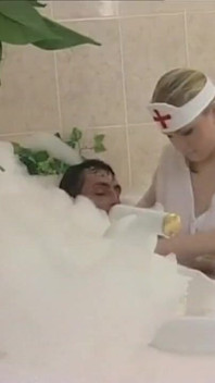 Busty MILF Nurse Fucked in the Tub and Cummed in Mouth by Big Cock