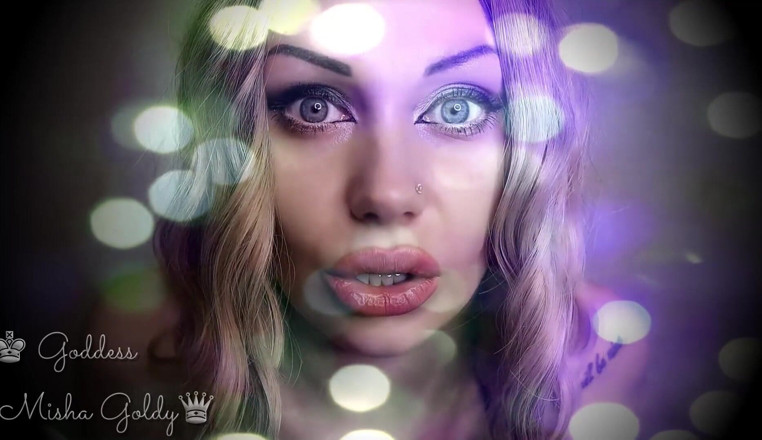 Goddess Misha Goldy: My strong gaze makes you dumb! Mesmerizing eye contact &amp; ASMR &amp;...