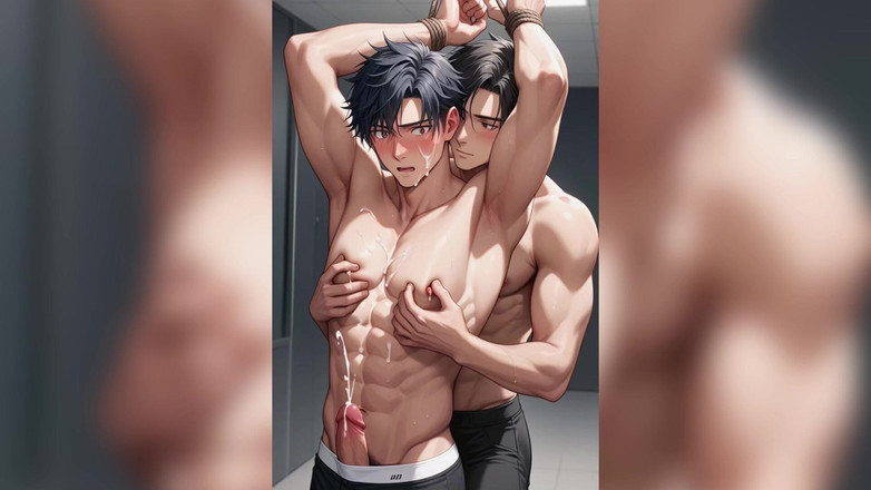 Boycum: Schwuler freund blowjob in den arsch gefickt