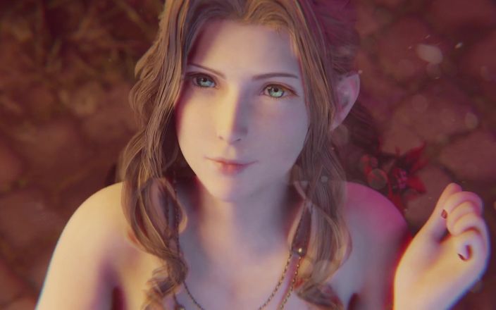 Velvixian 3D: Aerith Facial in Red Dress