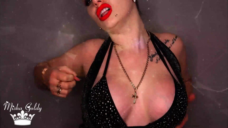 Goddess Misha Goldy: Red lipstick compilation &amp; lip tease! 50$ instead of original price 85$