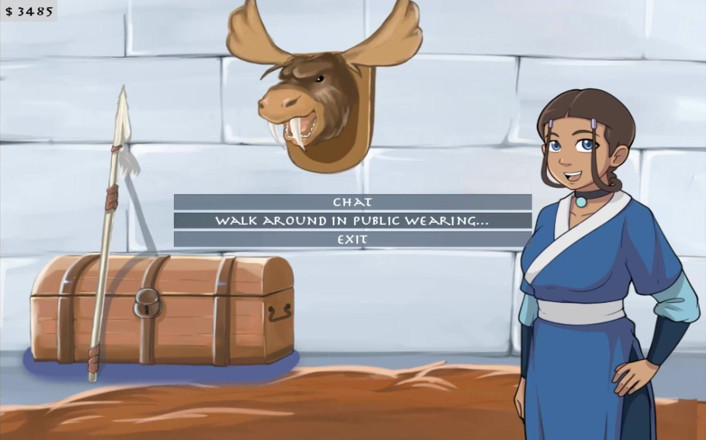 Cartoon Play: Four elements trainer part 18 (Book 1 water) (Slave route)