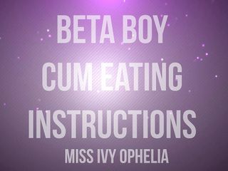 Miss Ivy Ophelia: Инструкция по поеданию спермы паренька - унижение CEI
