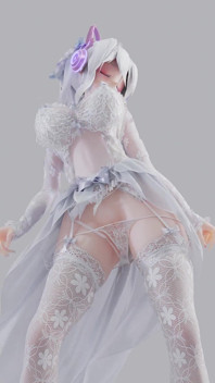 [mmd] Weak T-ara Bridal Erotic White Silk Wedding Dress