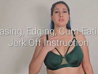 Freya Reign: Teasing Edging Cum Eating Jerk off Instructions