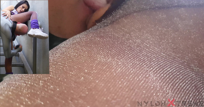 Nylon Xtreme: Nelly Kent fetiş ponpon kızlar lurex külotlu çorap