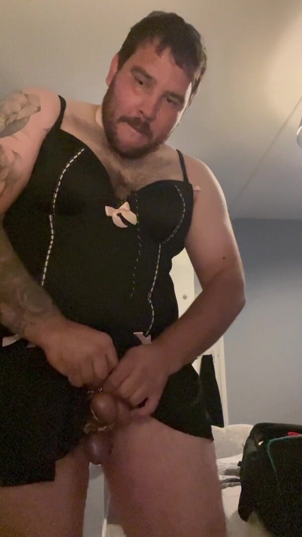 Shaun Cbt: Член і м'яч з анальною пробкою та трансвеститами сіссіфікації, переодягання затискачів сосків