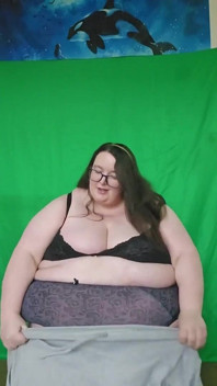 Zkoušení oblečení tlusté ssbbw bohyně