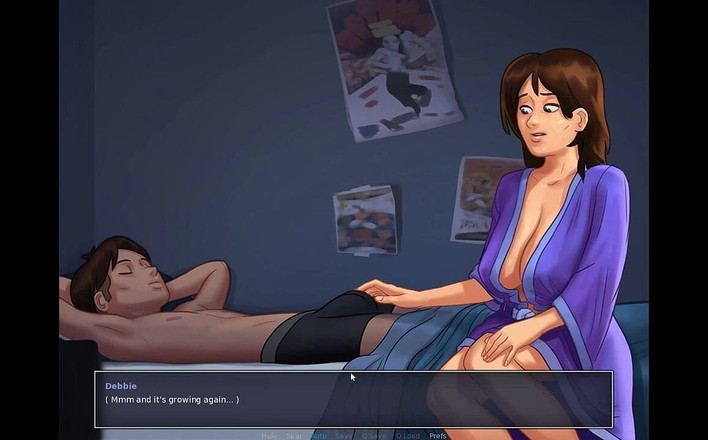 Erotic Krisso: Summer Time Saga - Máy bay bà già Debbie đụ mạnh với...