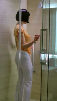 Fast, Loose, and Wet - Kinky Strap-on Surprise in Tight White Pants
