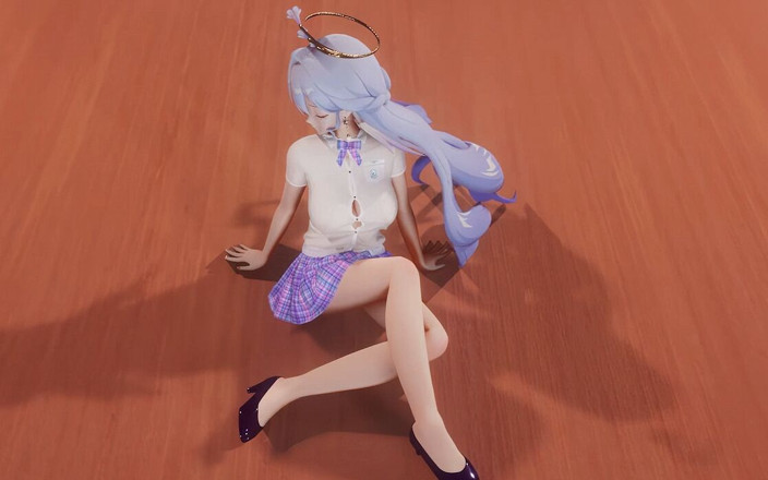 MikuMotion: Mockingbird - Something Student Jk Uniform Miniskirt with Big Breasts