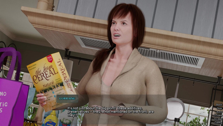 3D Cartoon Porn: Годсон 4 - Макс видит Лотарингию в лифчик и трусики в ванной