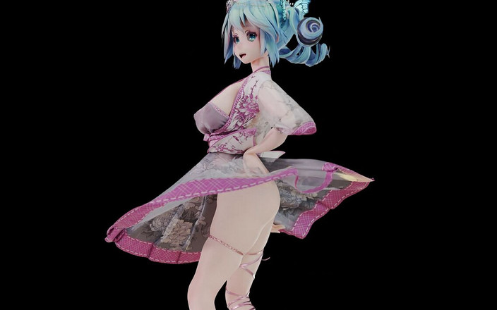 MikuMotion: Hatsune (g)i-dle - Bandeau pakaian semata-mata erotik Queencard dengan bandeau