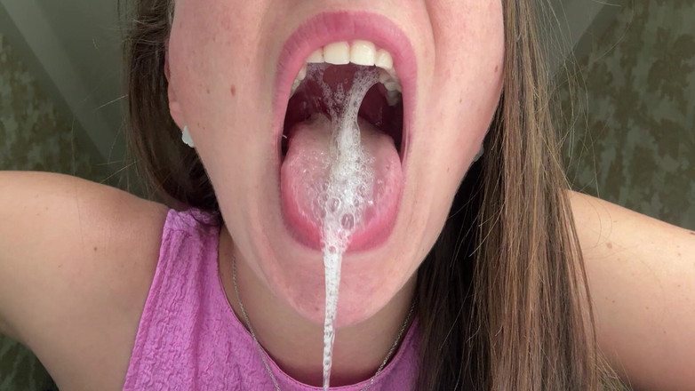 Hottie goddess: Língua fleum cuspindo frenesi
