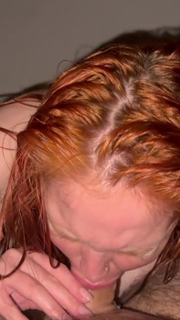 At-home Blowjob at Night From My Slutty Wife