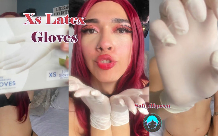 Sofi_elfqueen: Gadis rambut merah pakai sarung tangan lateks xs