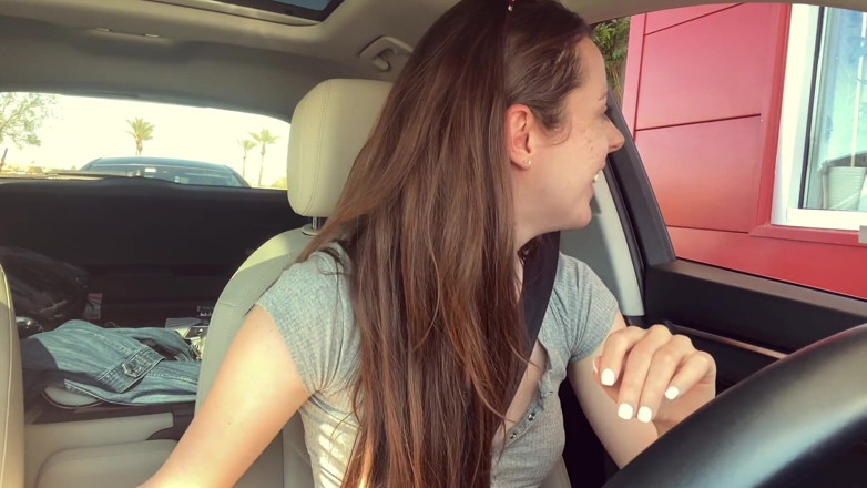 Nadia Foxx: Cumming *embarassingly* Hard in a Starbucks Drive Thru (lush Control Part 2)