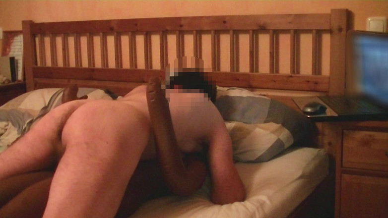 Mark Hannes: Preto sexdoll creampie foda masturbação