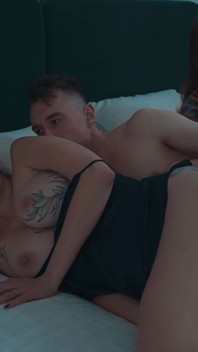 Oops... My Stepsister's Boyfriend Accidentally Cums Inside Me After We Fucked in a Shared Bed at Night in a Hotel