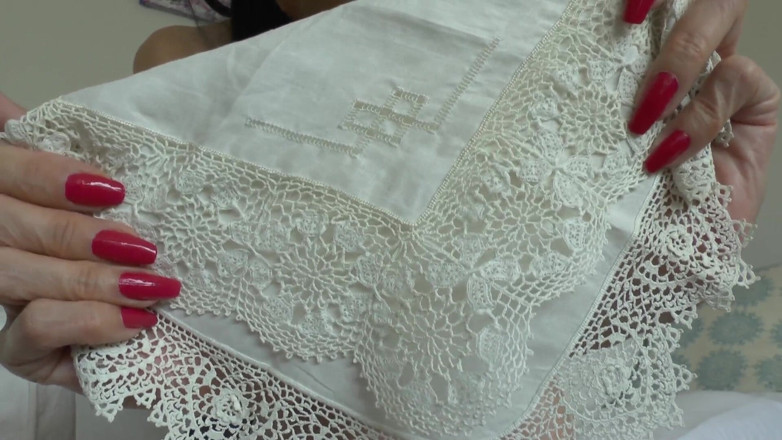 Lady Victoria Valente: We Smell White Antique Cloth Handkerchiefs - Lady Victoria Valente