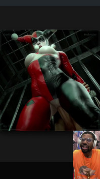 Big Breast Harley Quinn Gets Her Tight Bald Pussy Fucked in Gotham