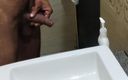 BlondeTroubleshootor: What a Delicious Dick Morning Cum in Bathroom