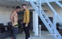 Only bareback sex party with friends: latino dude fucked outdoor by his friend