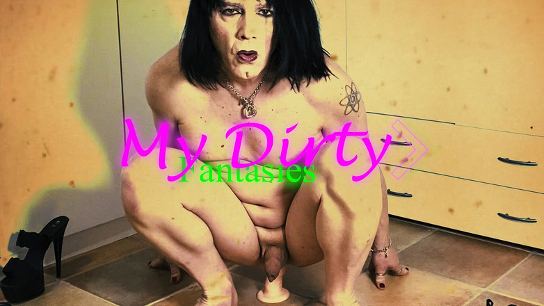 Emily Rossi: Fantasi mesumku - crossdresser lagi asik seks anal pakai dildo