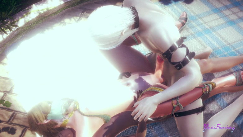 Yaoitube: Zelda Yaoi Femboy - Link trojka s dvojitou penetrací (necenzurováno)