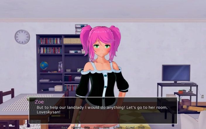 LoveSkySan69Real: HS Tutor (v0.7.1) Partie 20, baise nocturne par Loveskysan69
