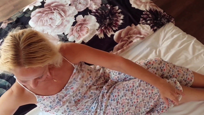 Selena701: Mature Blonde Wife Enjoys Sex in Dress