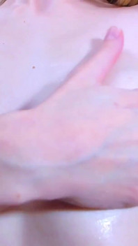 Lotion on Tits Extreme Close-up