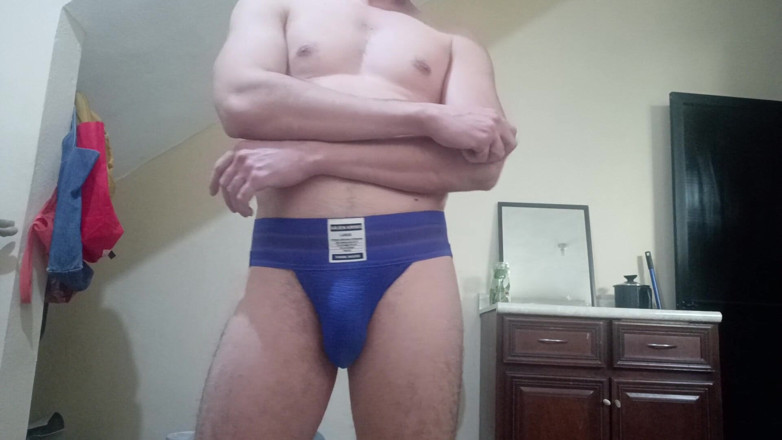Tabasco Jake: Handsome White Latino Working Out in Jockstrap