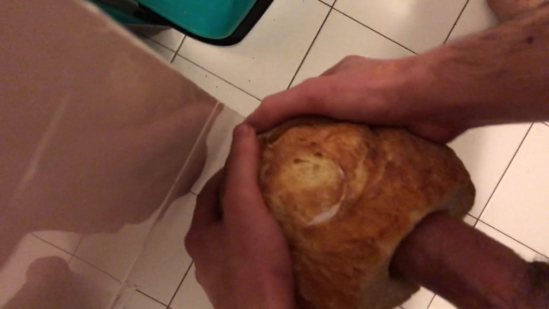 Francesco Spinozzi: fucking bread with cum