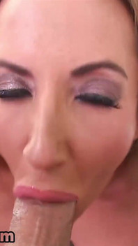 Hot milf Richelle Ryan POV blowjob and cum swallow