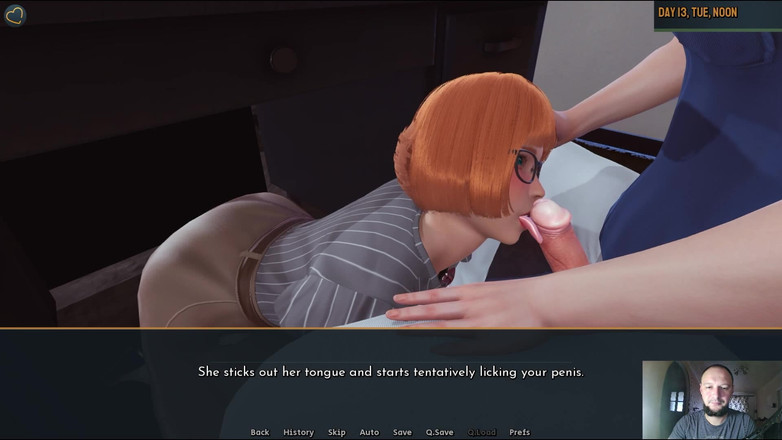 Sex game gamer: 女仆和处女的所有性爱场景 2