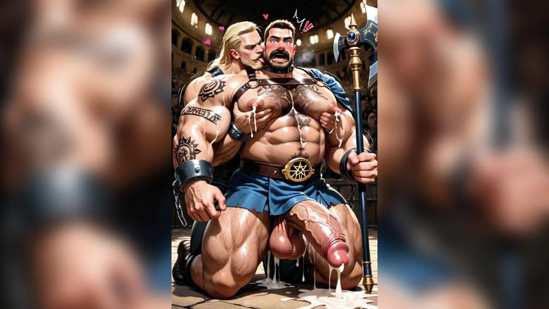 AI Blk: 거대한 자지 남자 섹스