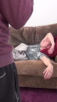 Pixie Little & Sam B, naughty touch between stepmom and stepson