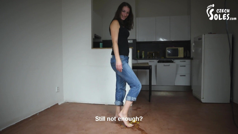 Czech Soles - foot fetish content: I'll crush fruits and you'll lick it off of my...