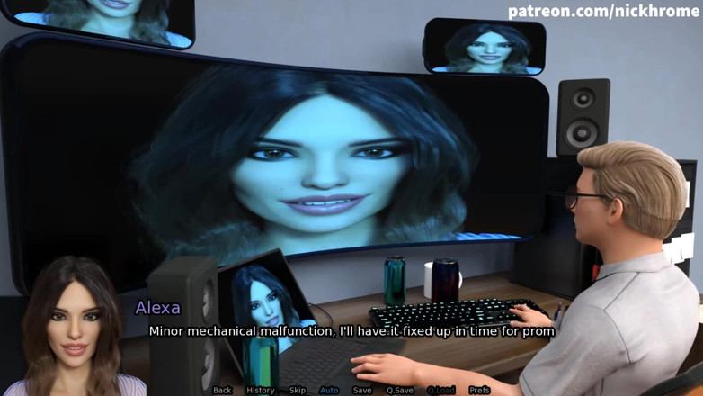 Visual Novels: SexBot 74 - all the cum out for you
