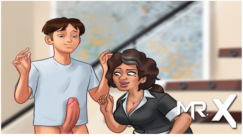 Mr Studio X: Summertimesaga - नौकरानी के साथ मस्ती करना e4 #90