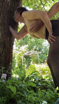 Mature Wife Gardening Outside in Pantyhose Gets Fucked by Her Horny Husband