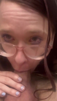 Gagging on a Big Cock and Queefing in His Face
