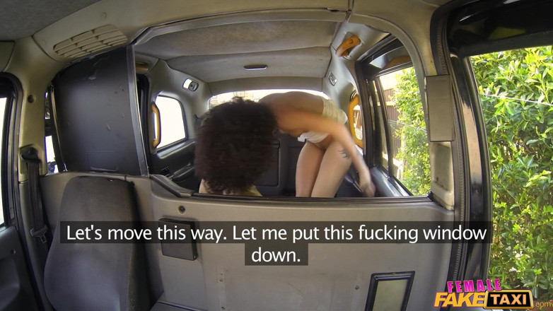 Female Fake Taxi: Female Fake Taxi - Fitness Babe Stretches Her Pussy with Hot...